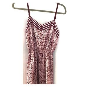 LOFT Maxi Dress in white and purple